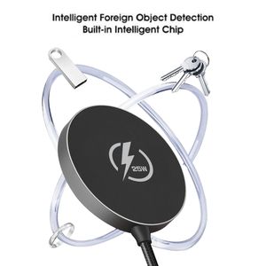 नई तकनीक 25w सुपर फास्ट चार्जिंग मजबूत चुंबकीय वायरलेस चार्जर फोन के लिए टाइप सी केबल के साथ - Product Image 4