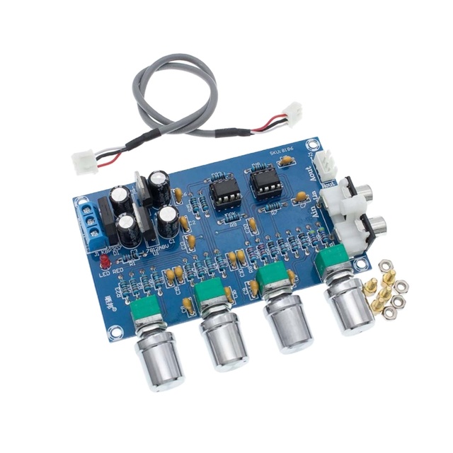High quality NE5532 Stereo Pre-amp Preamplifier Tone Board 4 Channel Audio Amplifier Module XH-M164.....