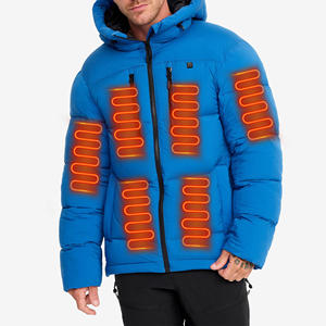 OEM/ODM Veste chauffante délavée unisexe Veste chauffante légère Vestes en duvet électrique d'hiver pour la pêche, le ski, le voyage et le <span class=keywords><strong>camping</strong></span> - Product Image 1