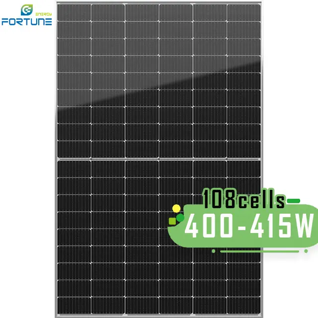 High Efficiency 400 watt stock mono solar panels plate paneles solares supplier for solar smart power management system home