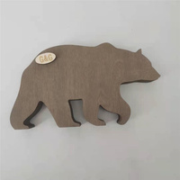 Cadeaux créatifs en bois sculpté 3D, décoration de maison, mini-animaux, artisanat en bois