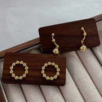 Boucles d'oreilles à la mode de style français simples pour femmes Nouveau design de cercle de mode avec de haute qualité pour les mariages