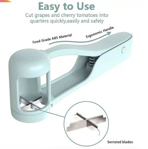 Multi-functional Kitchen <b>Tool</b> for Slicing & Separating Fresh Grapes Cherry Tomatoes and Blueberries - Product Image 2