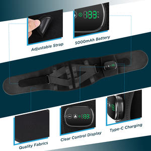 USB wiederauf ladbare Heizung Vibration Taille Klammer Massage Gürtel Schmerz linderung Lendenwirbel stütze Massage gerät - Product Image 5