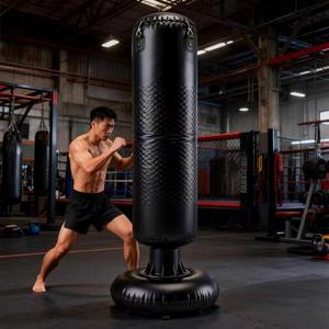 กระสอบทรายเป่าลม PVC แบบหนาพิเศษ ปรับแต่งได้ ไม่ต้องใช้น้ำ พร้อมโลโก้แบบกำหนดเอง ลายถุงมือชกมวยรูปมงกุฎ - Product Image 1