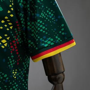 カメルーン2026ホームナショナルチーム大人用サッカーユニフォーム半袖通気性カスタマイズ卸売100%ポリエステル - Product Image 4