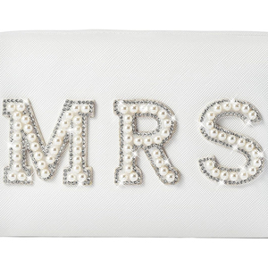 ป้ายปักตัวอักษรไข่มุก ปักด้วยไหมเชนิลล์ ประดับเลื่อม รีดติด ติดด้วยตีนตุ๊กแก ใช้เป็นพวงกุญแจ เย็บติด ป้ายตกแต่ง สำหรับหมวก กระเป๋า เสื้อผ้า - Product Image 6