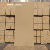 Panel de Chapa de Madera de Bambú Moderno con Película de PVC para Decoración de Paredes Interiores