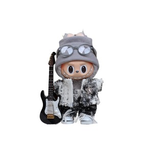 Vêtements pour poupée Labubu, taille universelle, 1ère et 3ème génération, style denim macaron, tenue tendance pour accessoires de jouets en peluche - Product Image 5