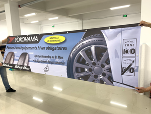 Promoción, pancartas de malla de construcción baratas, valla publicitaria colgante, pancarta personalizada, banderas de clase, pancarta de malla de poliéster - Product Image 6
