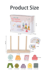 Hot New Products Fun Column <b>Matching</b> Manufacturer Direct Sale Montessori Educational Toys for Boys Girls - Product Image 6