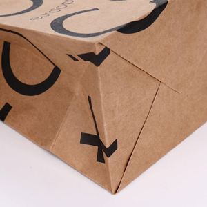 Bolsas de Papel Kraft Marrón de Alta Calidad con Asas - Tamaños Personalizados e Impresión de Logotipo para Restaurantes, Tiendas de Ropa, Cafeterías - Product Image 4