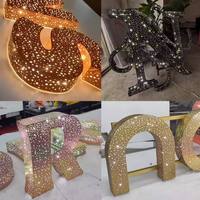 Lettres lumineuses LED sans bordure effet ciel étoilé, tube dipolaire, pour décoration murale intérieure, personnalisation de logo et de mots