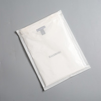 Sacs en papier glassine à fond plat entièrement biodégradables et écologiques pour l'emballage de vêtements (T-shirts, sweats), sacs de haute qualité