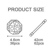 Kit de construction de fort pour enfants, 98 pièces, jouet de construction de châteaux et de tunnels, jouets éducatifs STEM pour garçons, ensemble de jouets d'activités