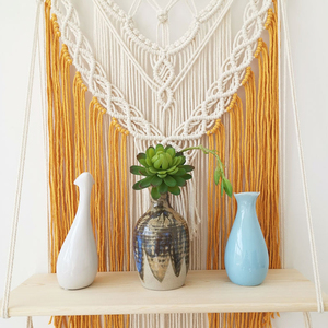 Soporte de Madera para Plantas, Estante Colgante de Macramé con Borlas, Moderno, Hecho a Mano, Decoración Bohemia <span class=keywords><strong>Chic</strong></span> PARA EL Hogar, Sala de Estar y Baño - Product Image 5