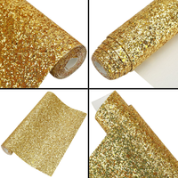 Cuir artificiel PU épais résistant à l'abrasion avec paillettes pour coque de téléphone DIY et accessoires pour cheveux 16013