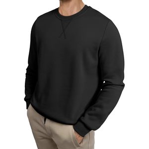 FOXA <b>Mens</b> Cotton Sherpa Lined Sweatshirt Long Sleeve Crewneck Fleece <b>Pullover</b> Fall Winter Casual Wear - Product Image 4