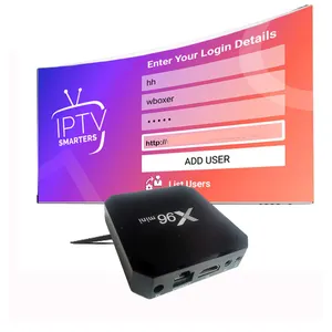 X96mini M3u Live Tv Android Box Tv Kostenloser Test Reseller Panel Abonnement Xtream Code Vod Filme Serie Exyu Set-top Tv Box