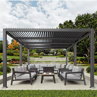 Youya Pergola de luxe extérieure Bioclimatic Toit à persiennes motorisé Pergola à persiennes étanche Bioclimatica à Alluminio Motorizzata