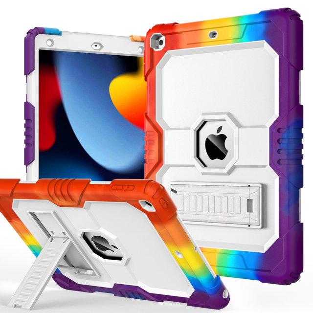Kids Style Protective Rugged Tablet Covers for iPad 9th 8th 7th Generation 10.2 Inch Silicone Shockproof Case