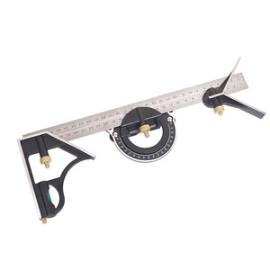 Aluminum Alloy Combination Angle Ruler 90 Degree 45 Degree Level Gauge Woodworking Measuring Tool - Product Image 3