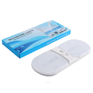 Vente en gros <span class=keywords><strong>2023</strong></span> <span class=keywords><strong>tendance</strong></span> RV LED dôme <span class=keywords><strong>plafonnier</strong></span> lampe de lecture blanc avec variateur pour camping-car RV camion Van-accessoires de lumière de voiture - Product Image 1