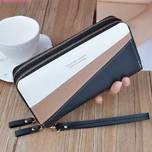 Leather Women Wallets Long Zipper Wallet Ladies Clutch Bag Purse New Fashion Female Luxury Purses