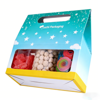 Boîte à bonbons de mariage personnalisée à faible MOQ, élégante, unique et créative, avec dorure à chaud, boîte à biscuits, petite boîte cadeau avec poignée en ruban