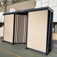 Roche de présentation de carreaux de céramique à sublimation de qualité supérieure avec mécanisme de dalle orbitale coulissante et plinthes de salon commercial