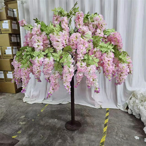 G49 עיצוב חדש ורוד sakura wisteria קישוט עץ פרח דובדבן פריחת עץ פריחת עץ עץ פריחת מרכזי עבור שולחן חתונה - Product Image 1