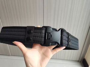 Commercio all'ingrosso 5CM di fabbrica nera EVA Logo di sicurezza in Nylon poliestere Vintage tessuto tela tattica cintura con fibbia per gli uomini - Product Image 6