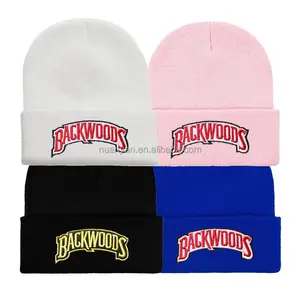 Vente chaude Logo Personnalisé Femmes Hommes Hiver Streetwear Anime Dessin Animé Lettre Broderie Tricot Bonnet Chapeaux