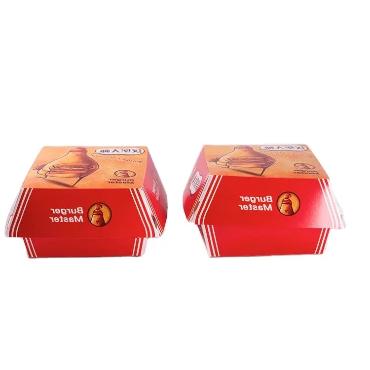 Professional High Quality Foam Burger Box Reheadable Takeout Paper For Sandwich