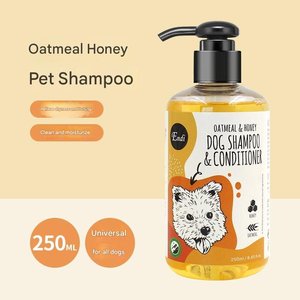 OEM Pet Friendly naturale farina d'avena Set di <span class=keywords><strong>toelettatura</strong></span> per cuccioli di miele Shampoo per animali domestici Shampoo per cani - Product Image 1