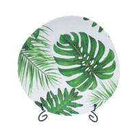 Bol d'assiette en mélamine, Design personnalisé bol service de table, vaisselle, plantes vertes 1 pièce