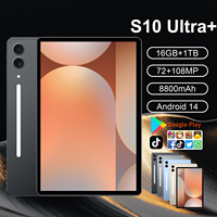 Nuevo Modelo Tab S10 Ultra 5G, Tablet Android con Pantalla Capacitiva de 11 Pulgadas, 16GB+1TB, 8800mAh, Desbloqueado para Uso Empresarial, Procesador MTK