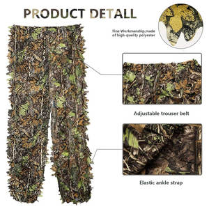 Traje de Caza Táctico Ghillie Profesional para Invierno para Hombre con Diseño de Logotipo Personalizado, 100% Poliéster, Ropa para Exteriores - Product Image 4