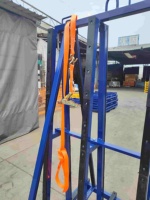 Chariot de rangement pliable anti-collision en verre, chariot à outils en acier à grande capacité, conteneur roulant