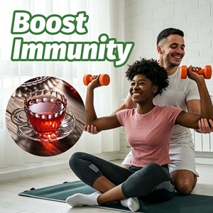 Bolsitas de Té de Hibisco de Alta Calidad, Apoyo para la Salud del Hígado y los Riñones, Sabor Agridulce con Vitamina D, Suplemento Herbal - Product Image 4