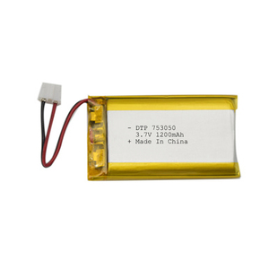 753050 3,7 v 1200mah li-ion Polymer battery with ISO9001 - Product Image 2