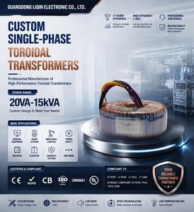 Transformateur d'isolement toroïdal 110V 1000VA 1200VA <span class=keywords><strong>1400VA</strong></span> pour caméras de vidéosurveillance extérieures CE EK avec blindage à bobine de cuivre - Product Image 1