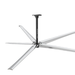 산업 천장 큰 나귀 팬 24ft 축 교류 팬 AC <span class=keywords><strong>DC</strong></span> 무브러시 모터 지붕에 의하여 거치되는 냉각기 2 년 50HZ/60HZ 저잡음 5 Pcs - Product Image 1
