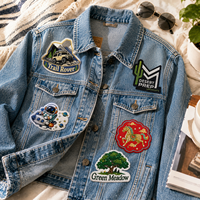 Patch brodé personnalisé, motif nature extérieure, à coudre ou thermocollant, pour vestes, sacs, chapeaux, OEM ODM, approvisionnement en gros stable AWELLS