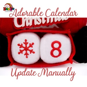 Lịch đếm ngược Đêm Giáng sinh trang trí Quà Tặng Búp bê người tuyết đỏ zaves - Product Image 5