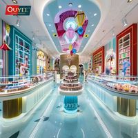 Étagères de présentation commerciales pour bonbons et confiseries, aménagements pour confiserie, comptoir à chocolat pliable pour gâteaux