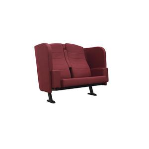 Fauteuil de théâtre double, rembourré en mousse violette, confortable pour auditorium, salle de conférence, salle de réunion, usage VIP - Product Image 4
