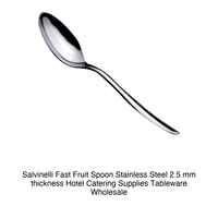 Cuillère à dessert rapide Salvinelli en acier inoxydable 18/10, épaisseur 2,5 mm