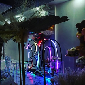 Tùy Chỉnh Marquee Chữ 4ft Lớn Đứng Neon Dải Dấu Hiệu Số Thư Ánh Sáng Đứng Với Acrylic Ủng Hộ Cho Sinh Nhật Dấu Hiệu - Product Image 4