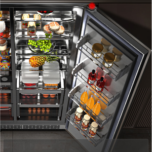 Réfrigérateur intelligent à double porte Artaus TK455 455L avec grand écran interactif - Product Image 4